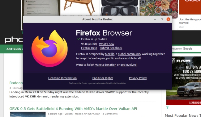 Mozilla Firefox 95发布 开始在所有平台上启用RLBox沙箱