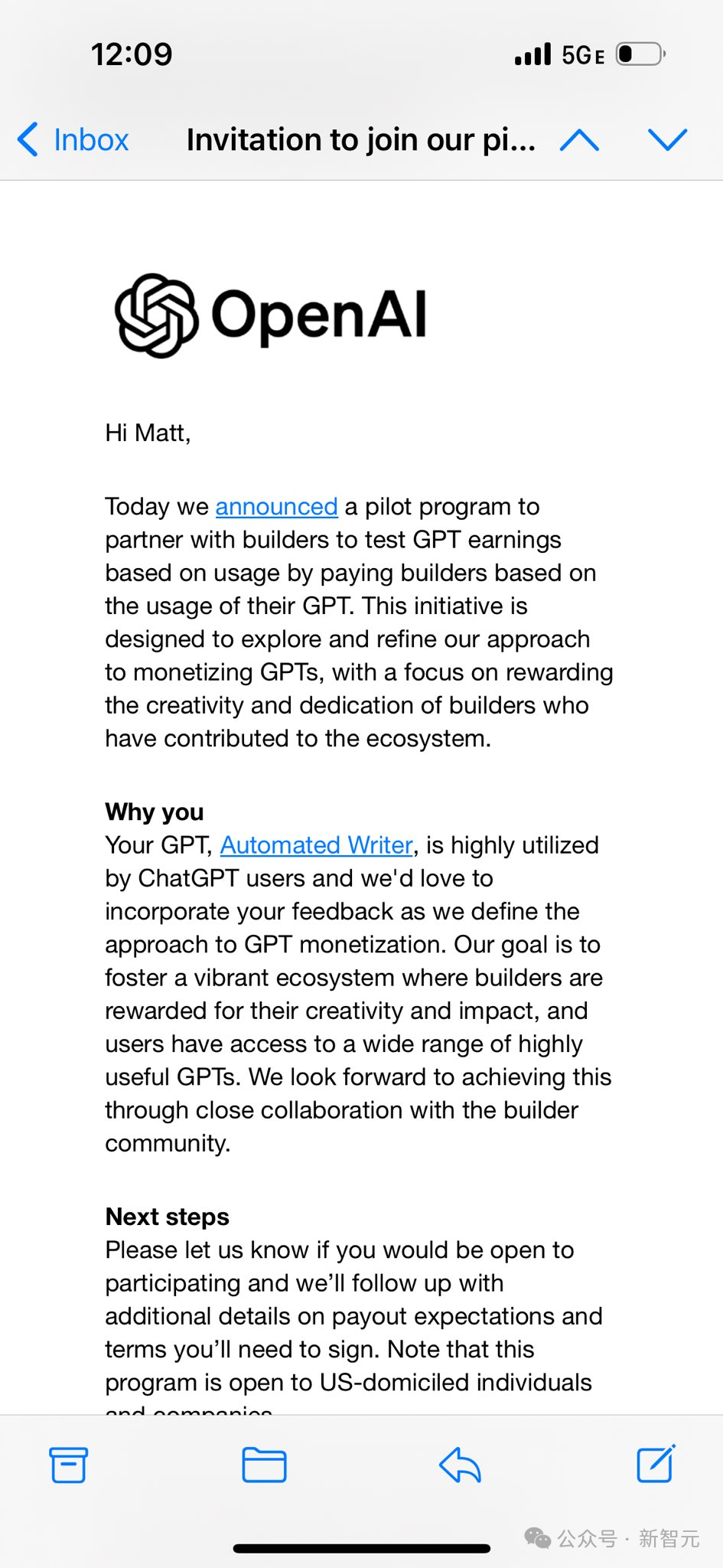 GPTs大翻车后 OpenAI再宣布给开发者送钱
